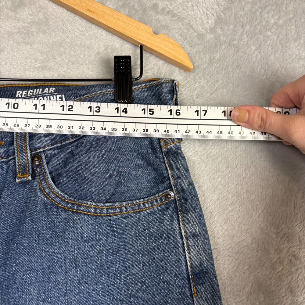 Signature by Levi Strauss Mens Regular Fit Straight‎ Leg Jeans Blue 33x32 NEW - Picture 5 of 8